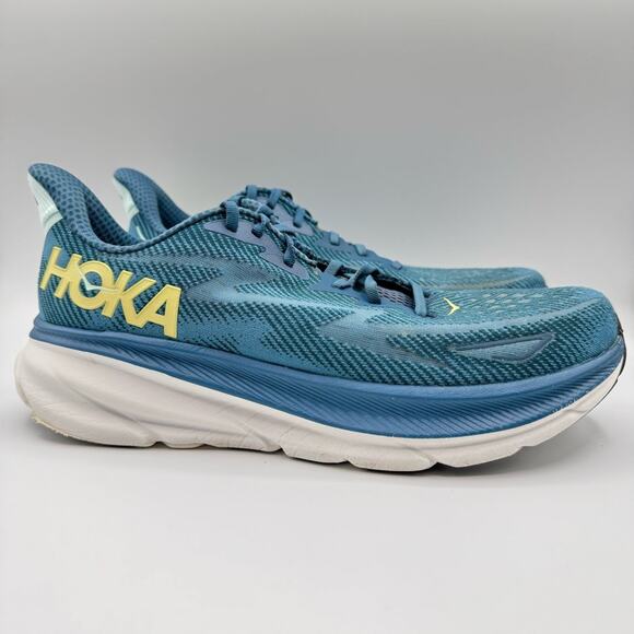 Hoka One One Clifton 9 Midnight Ocean Bluesteel Road Running Sneakers Men’s 11.5 main image 5
